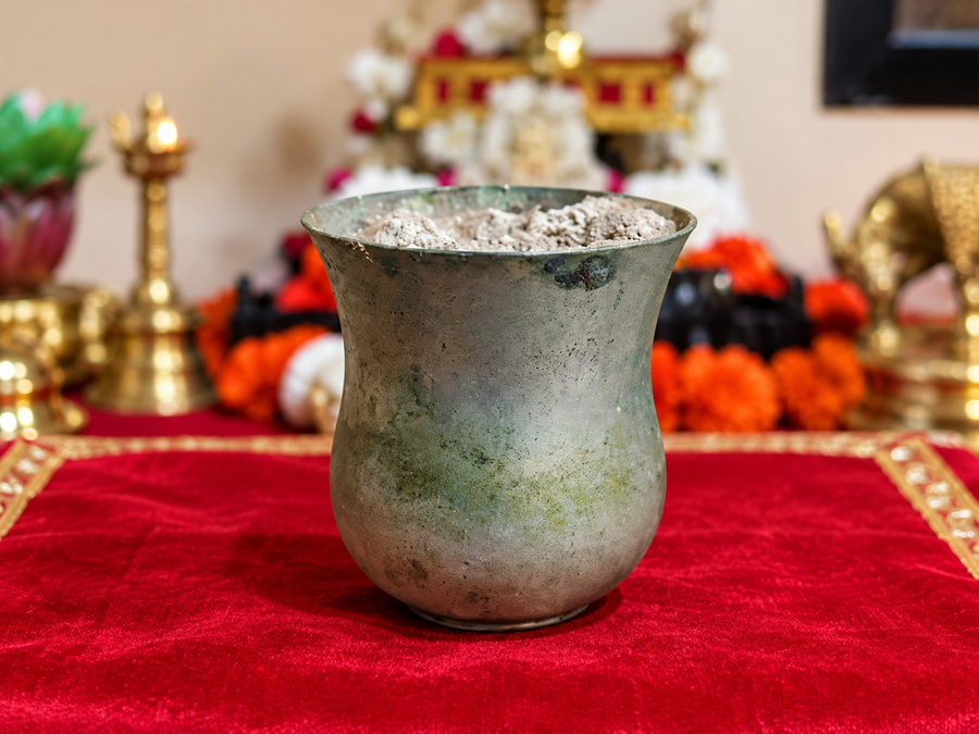 Sacred Bronze Glass — Blessed by Bhagwan Nityanand