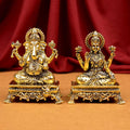 Ganesh Laxmi on Pedestal Chowki Ashtadhatu ldols