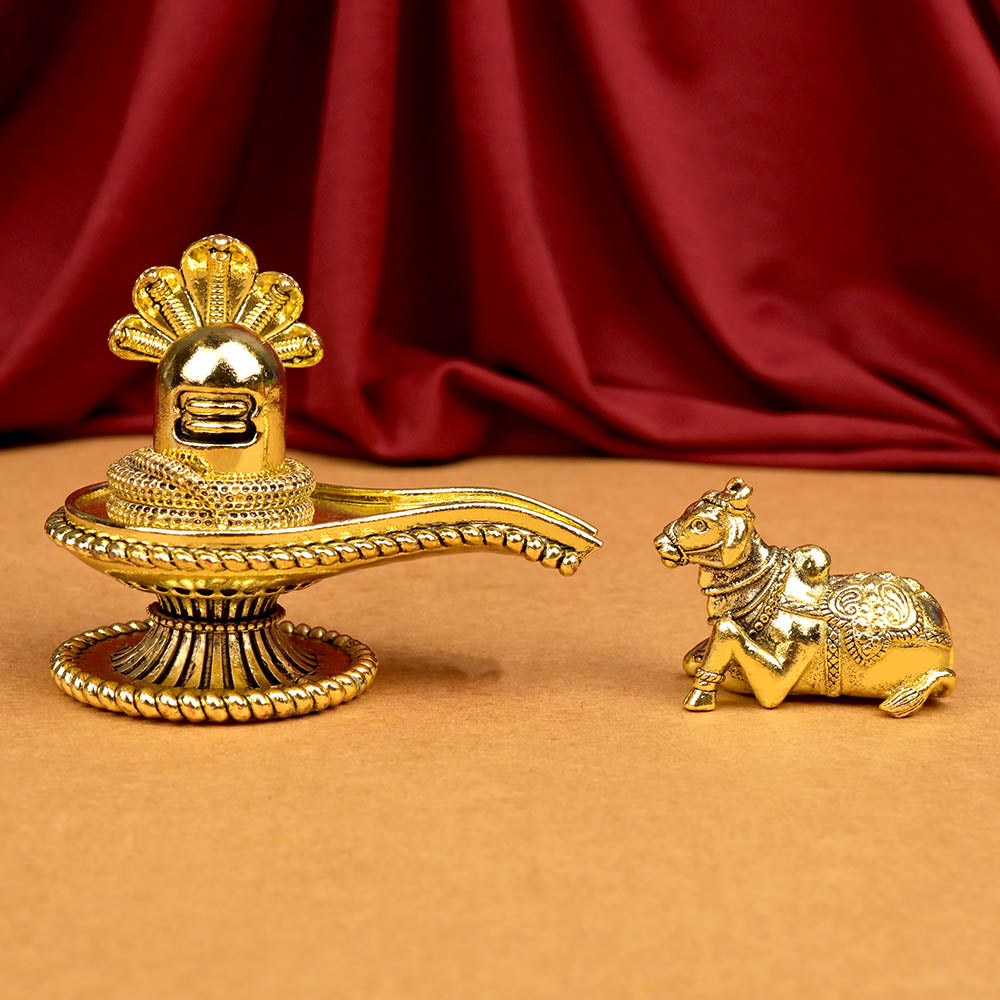Ashtadhatu Shivling Nandi Set