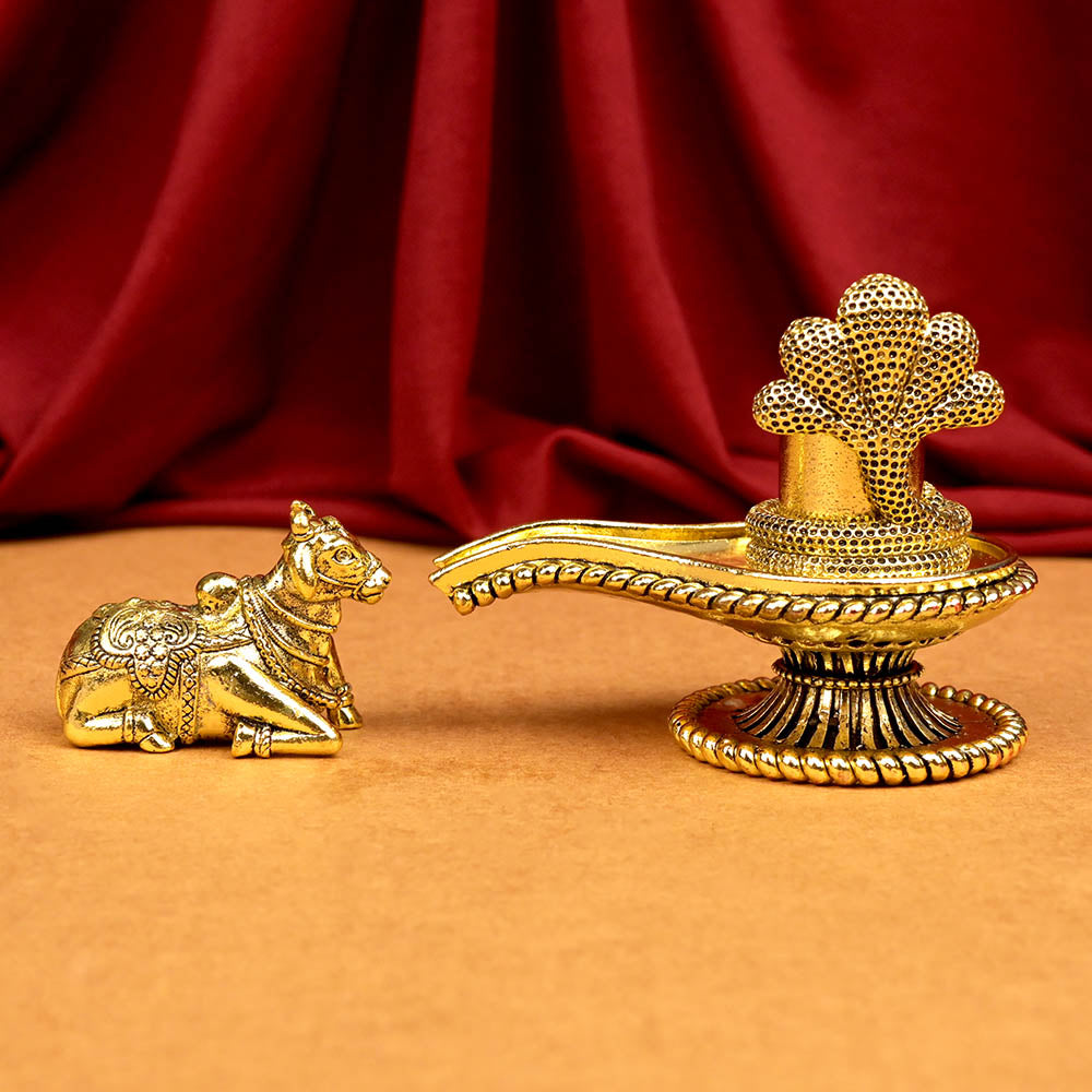 Ashtadhatu Shivling Nandi Set