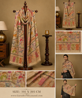 Men & Women Kalamkari Embroidered Shawl (Size 101x203 Cm)