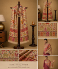 Men Kalamkari Embroidered Shawl (Size 101x203 Cm)