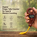 Digital Finger Counter Ring for Jaap Mala Beads Counter Wooden Design