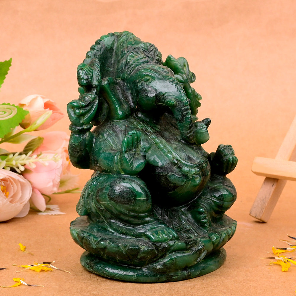 Budd Stone Ganesha Idol - 625 gms