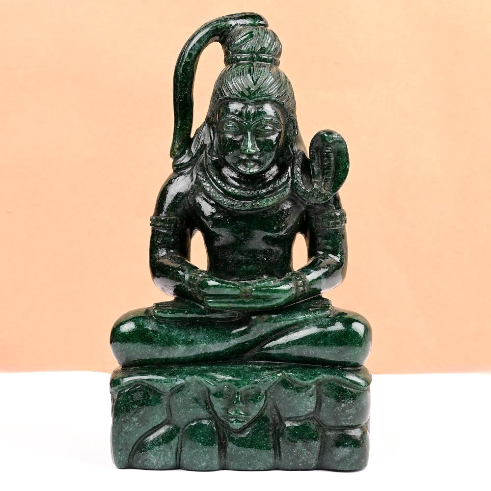 Green Jade Shiva - Large