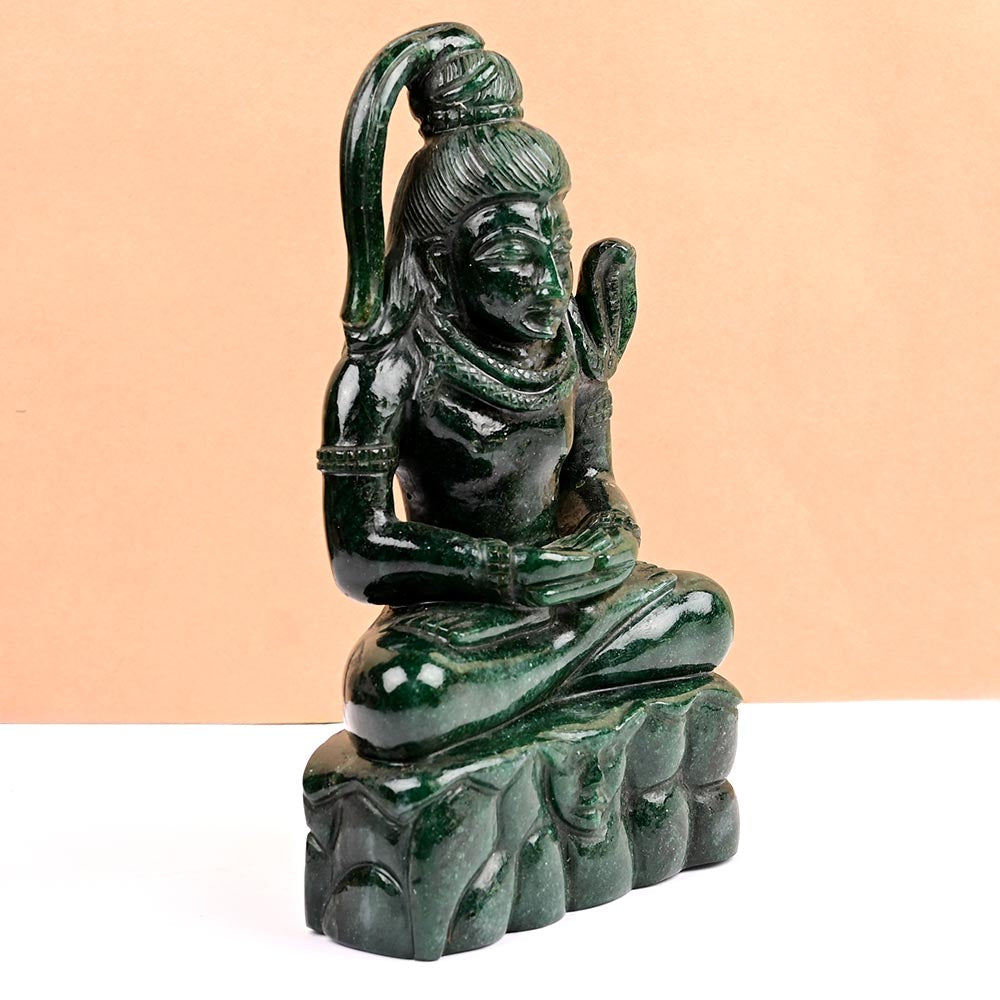 Green Jade Shiva - Large