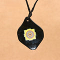 Kuber Yantra Pendant on Black Jade