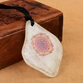 Shree yantra Pendant on White Agate