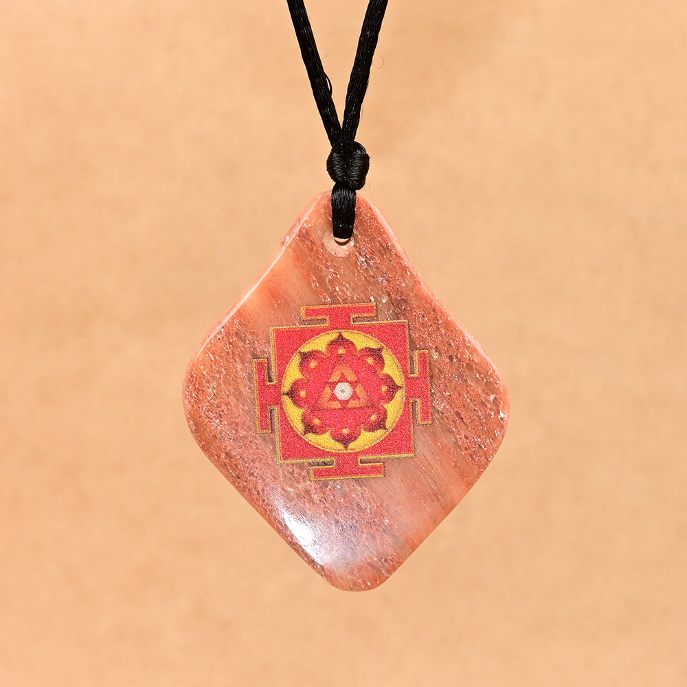 Ganesh Yantra Pendant on Red Aventurine