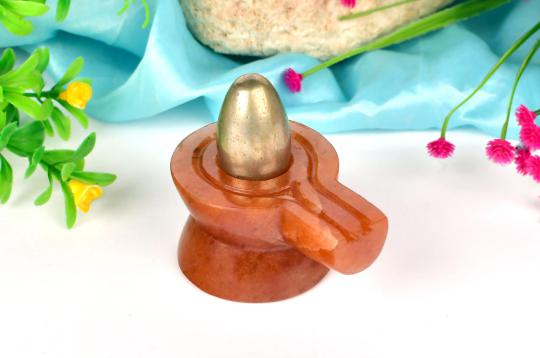 Parad Lingam with Red Jade Yonibase