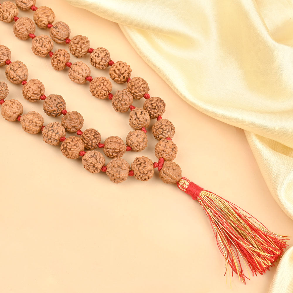 7 Mukhi Rudraksha Mala Bead Size 12mm