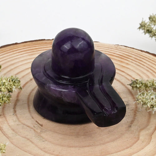 Amethyst Shivaling - 145 gms