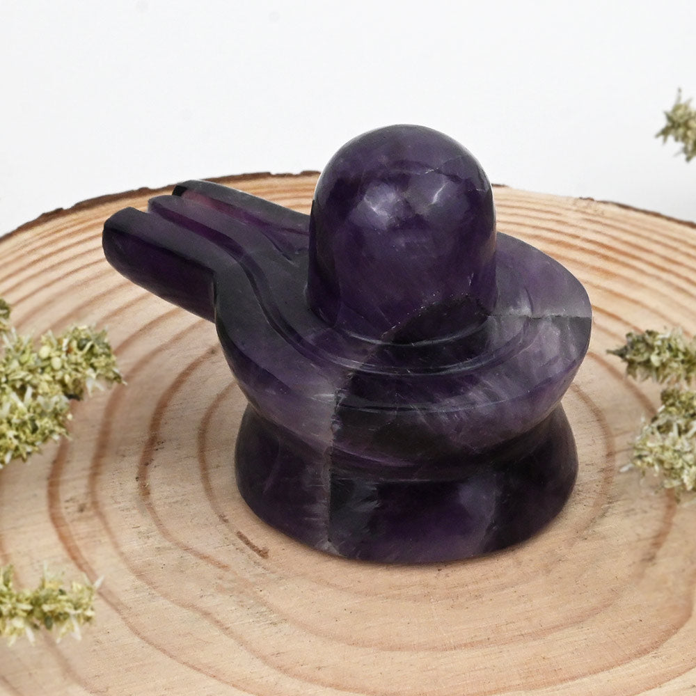 Amethyst Shivaling - 145 gms
