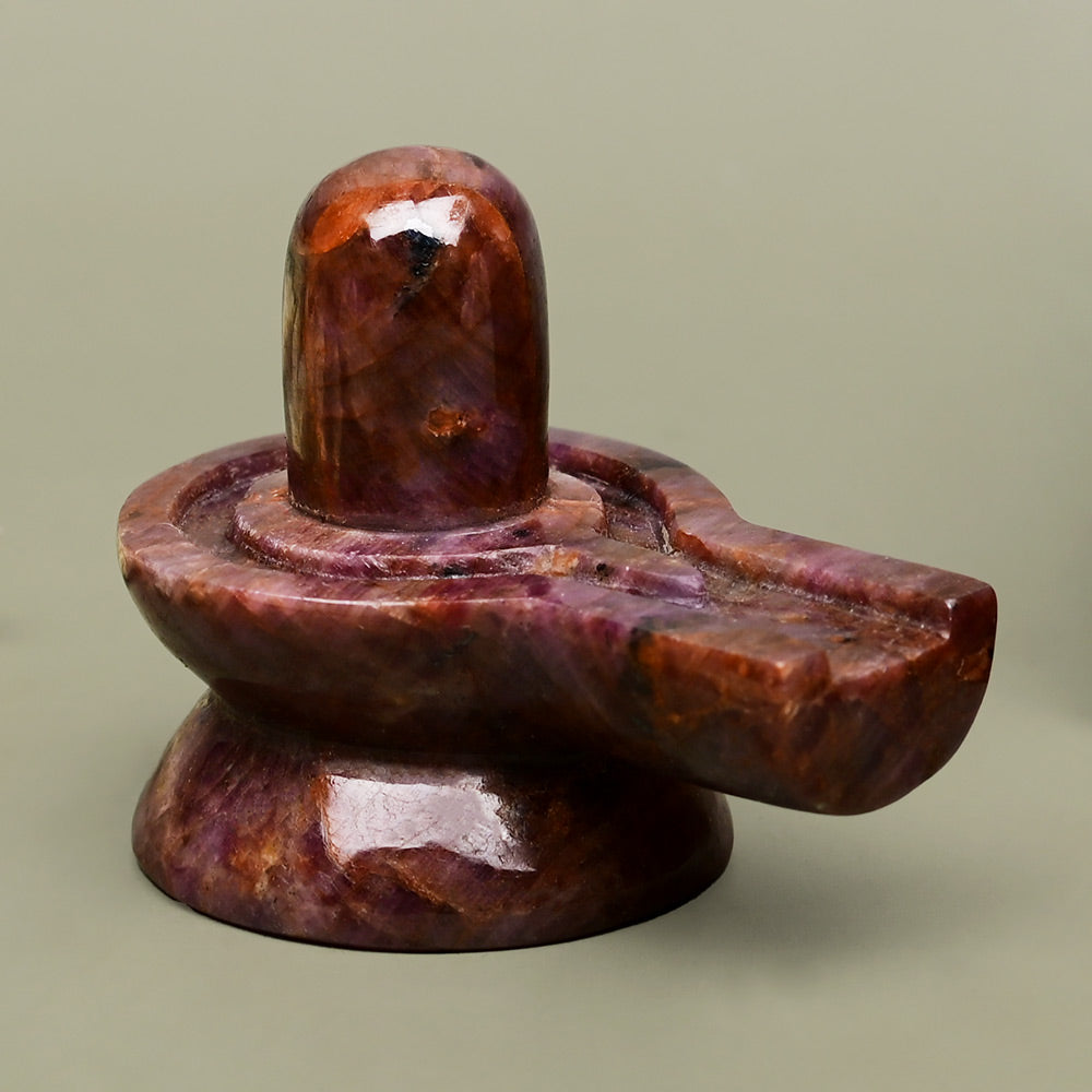 Natural Ruby Shivling - 450 Carats