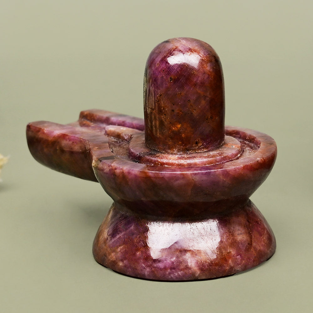 Natural Ruby Shivling - 450 Carats