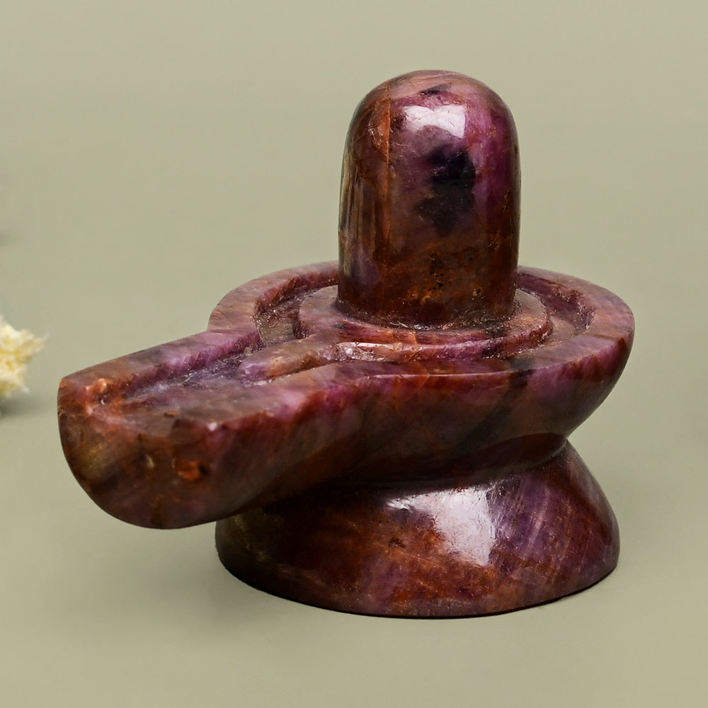Natural Ruby Shivling - 450 Carats