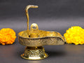 Sphatik Lingam in Brass Jaldhari