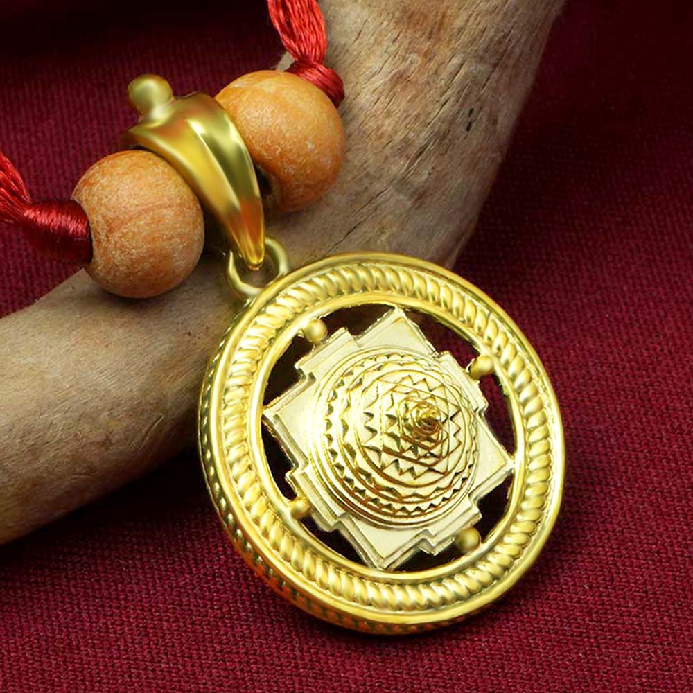Meru Shree Yantra Brass Pendant ( Free shipping at checkout)