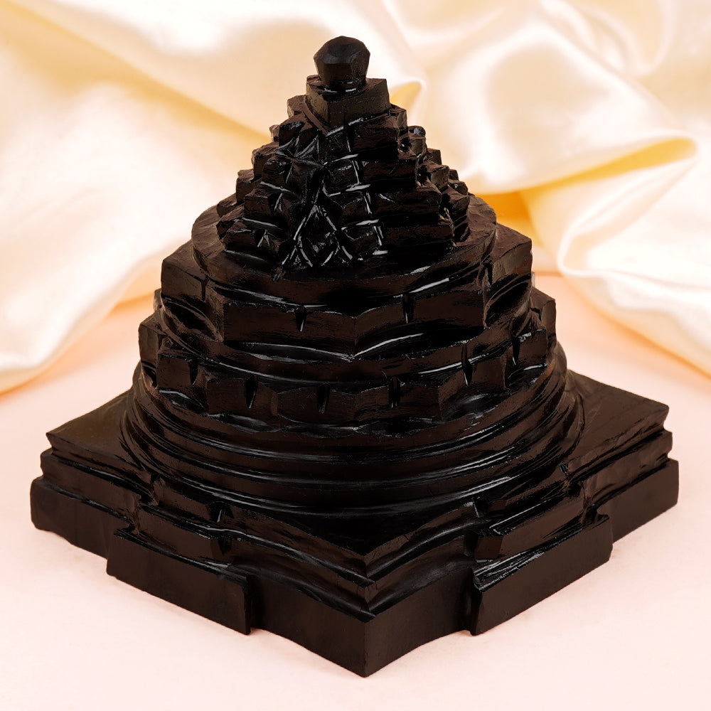 Shaligram Meru Shree Yantra - 575 gms
