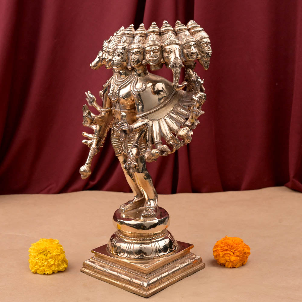 Ekadash (11 Face) Hanuman  Pure Panchaloha ldol (5 Metal )