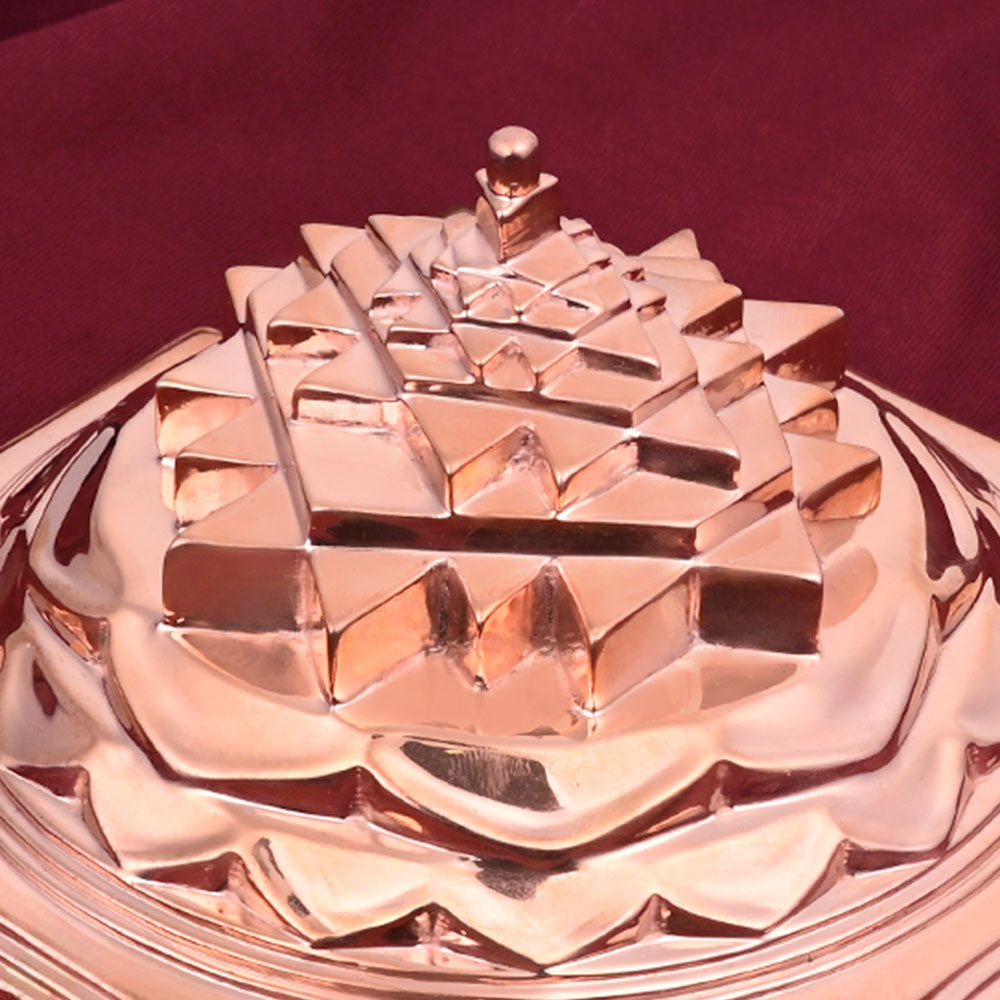 Shree Yantra Maha Meru in Copper (Devipuram)