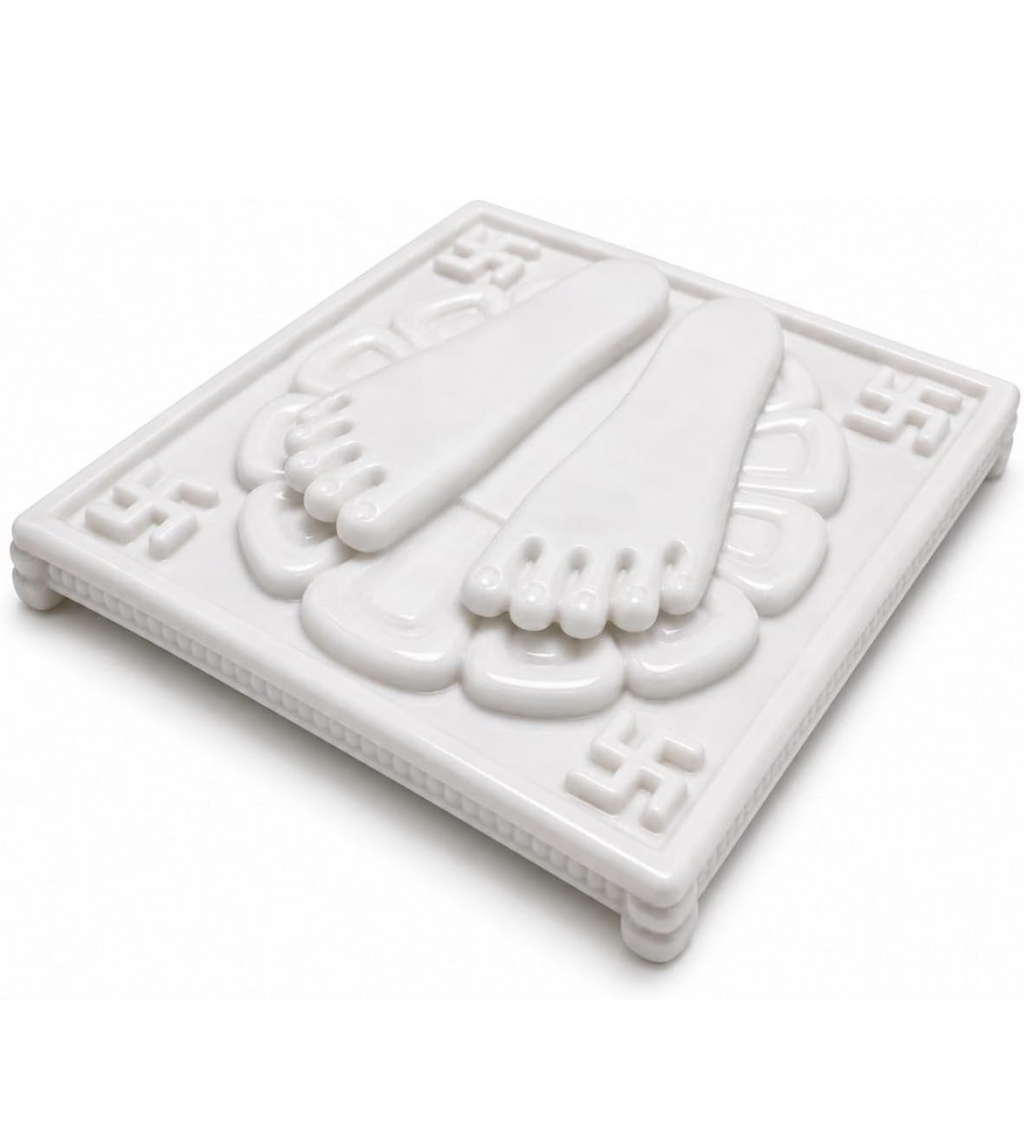 Baba Nityanand Charan Paduka 100% Natural Marble