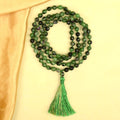 Ruby Zoisite Faceted Beads Mala