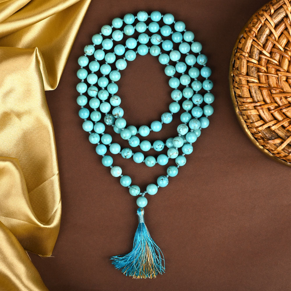Natural Turquoise Firoza Mala