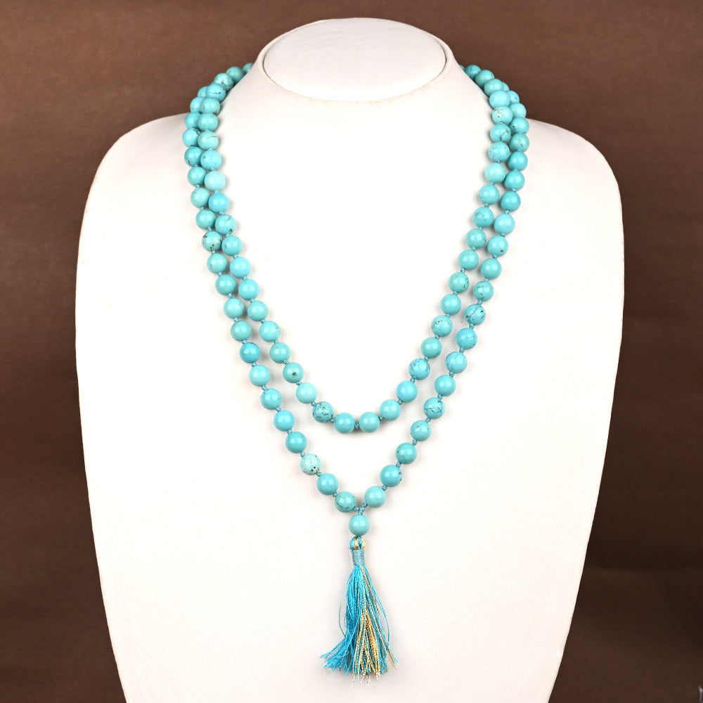 Natural Turquoise Firoza Mala
