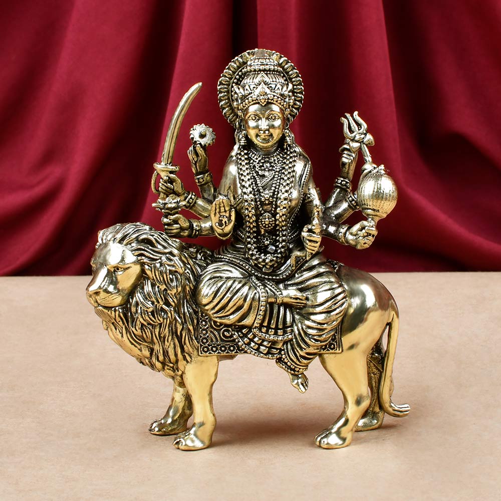 Durga Mata Ashtadhatu ldol