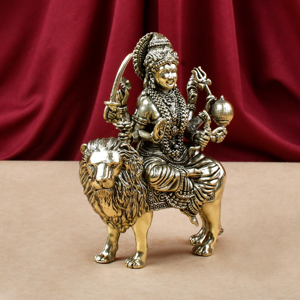 Durga Mata Ashtadhatu ldol