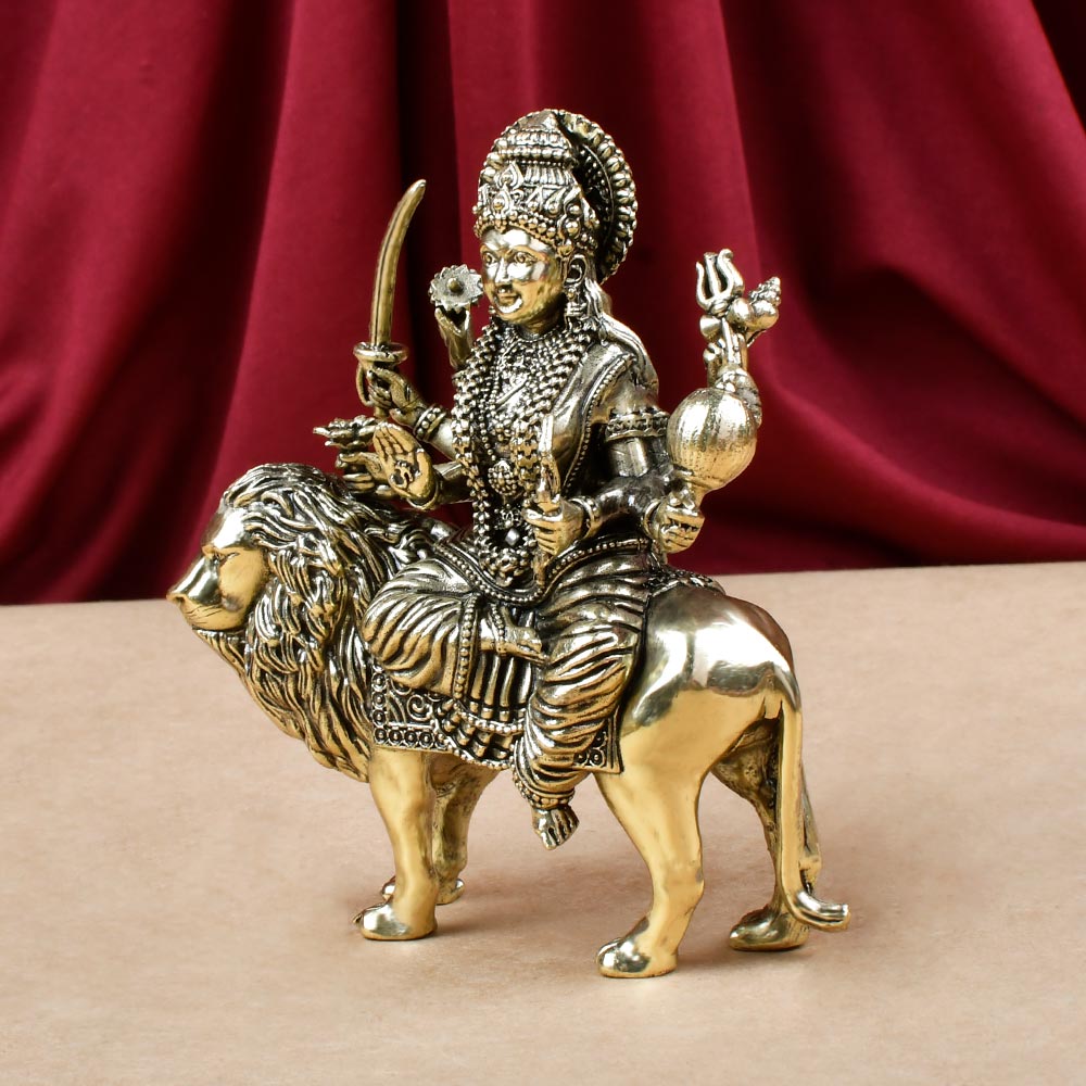 Durga Mata Ashtadhatu ldol