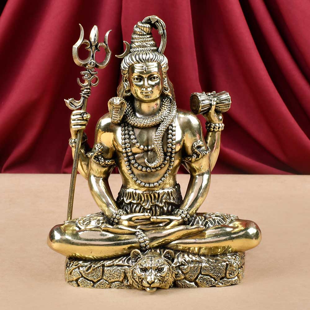 Meditatina Shiva Ashtadhatu Idol