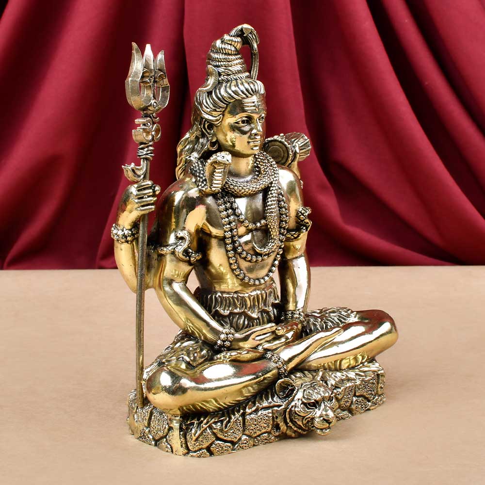 Meditatina Shiva Ashtadhatu Idol