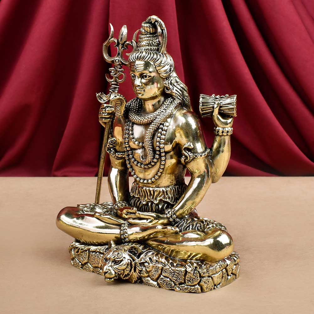 Meditatina Shiva Ashtadhatu Idol