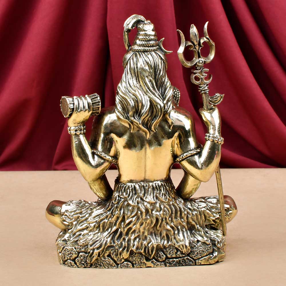 Meditatina Shiva Ashtadhatu Idol