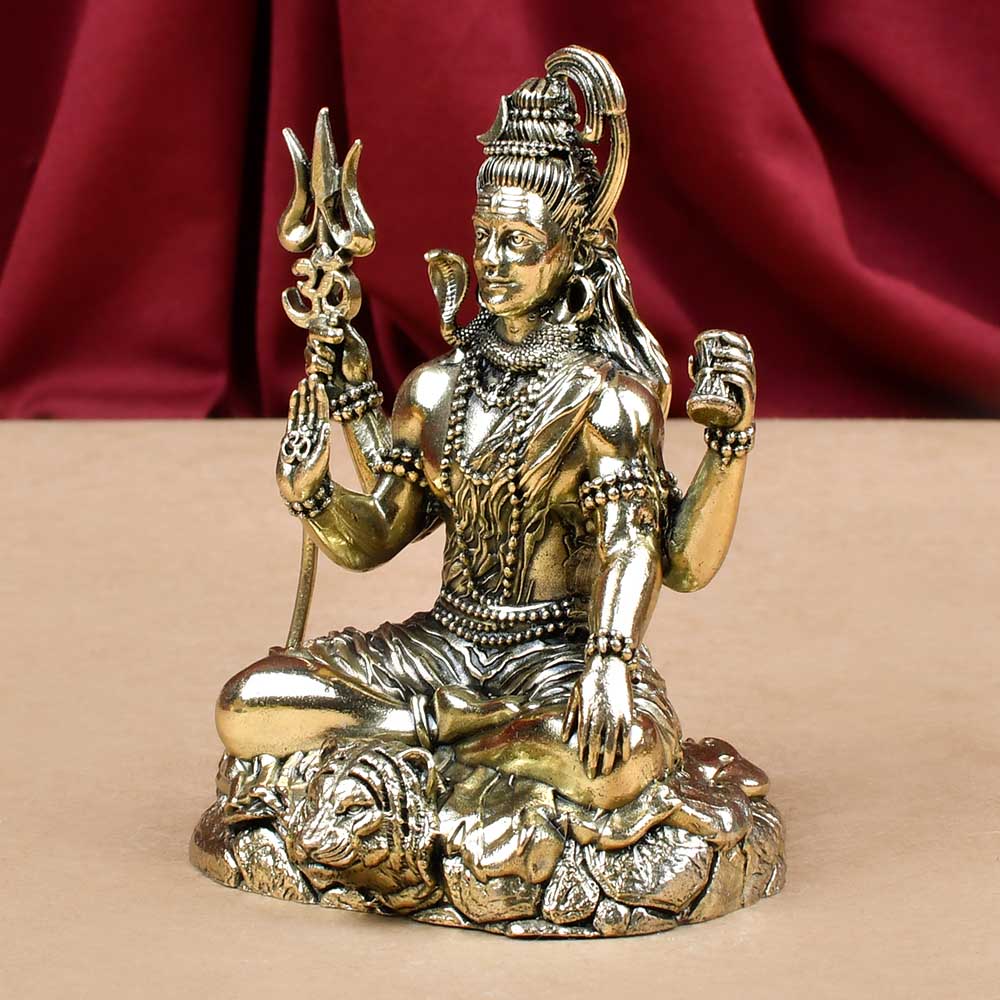 Blessing Shiva Ashtadhatu ldol