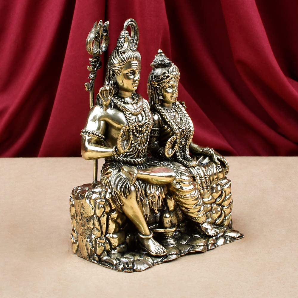 Shiva Parvati Ashtadhatu ldol