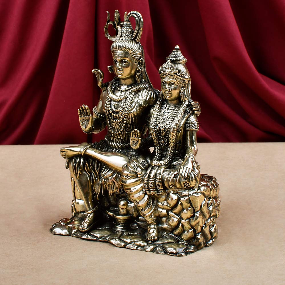 Shiva Parvati Ashtadhatu ldol