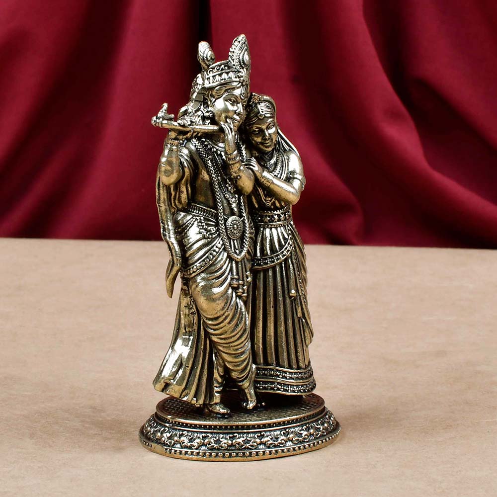 Ashtadhatu Radha Krishna Idol