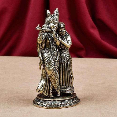 Ashtadhatu Radha Krishna Idol
