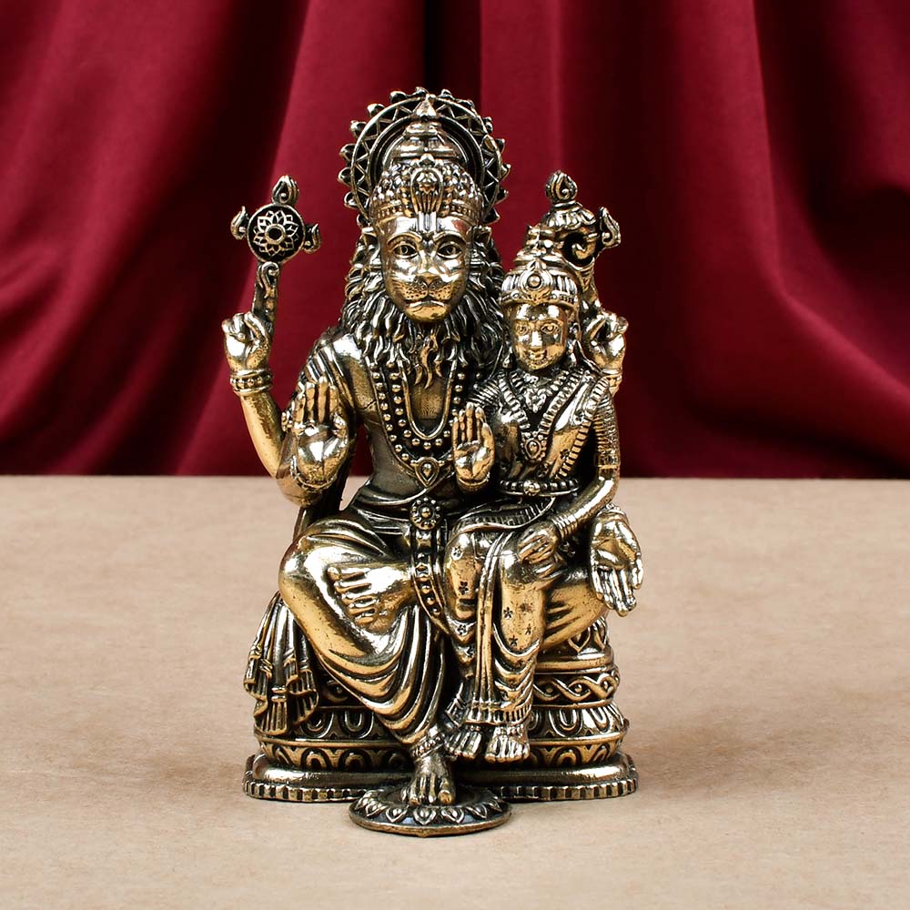 Laxmi Narsimha Ashtadhatu Idol
