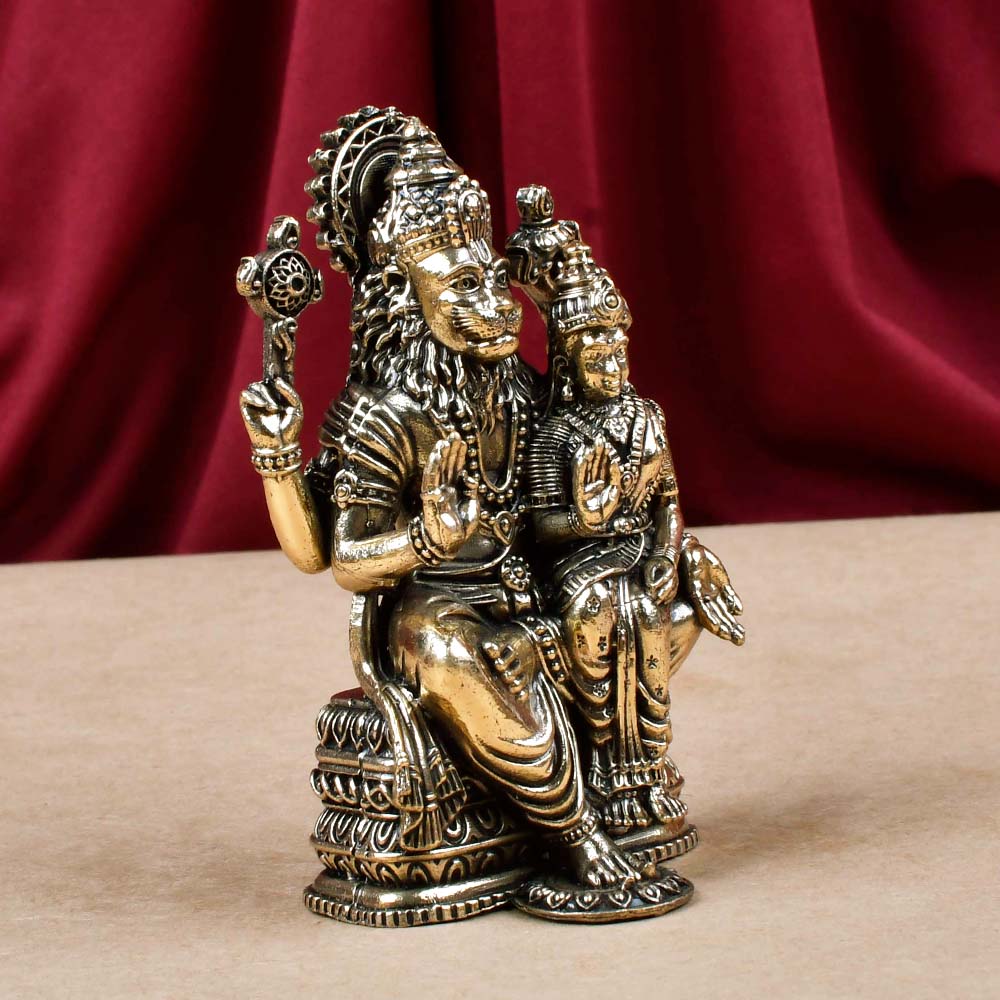 Laxmi Narsimha Ashtadhatu Idol