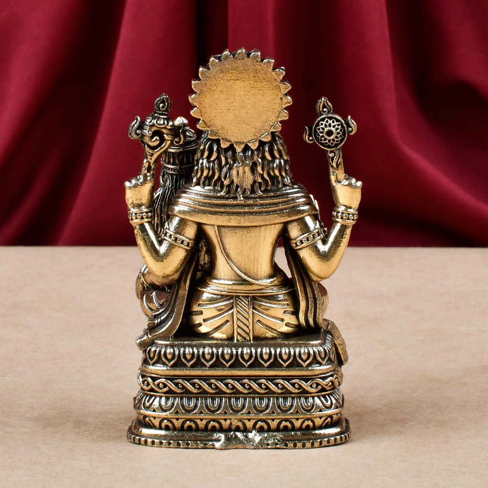 Laxmi Narsimha Ashtadhatu Idol