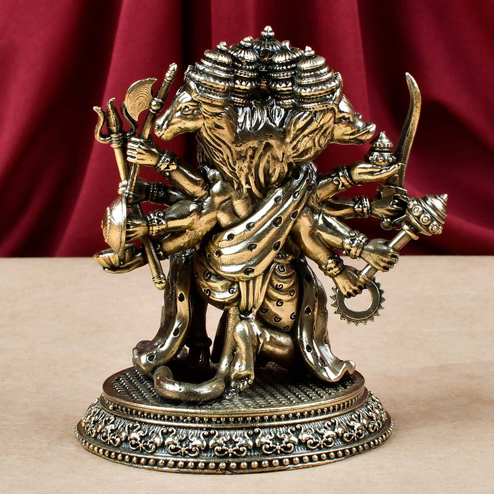 Panchmukhi Hanuman Ashtadhatu Idol