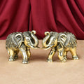 Elephant Gajeshwar Ashtadhatu ldol Set Of 2