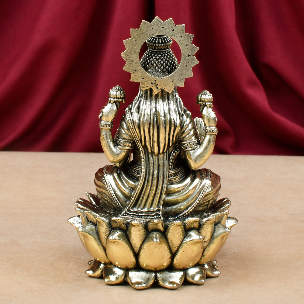 Goddess Lakshmi Ashtadhatu Idol