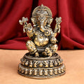 Chaturbhuj Ganesh with Mushak Ashtadhatu ldol
