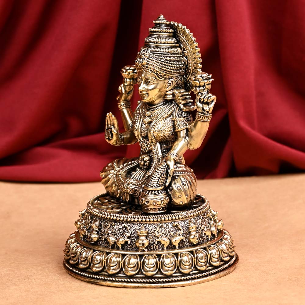 Dhanvarsha Laxmi Devi Ashtadhatu ldol