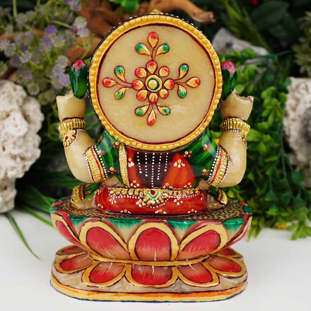 Exotic Laxmi ldol in Yellow Jade